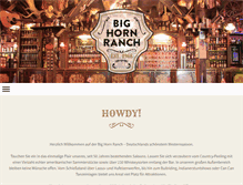 Tablet Screenshot of bighorn-ranch.de